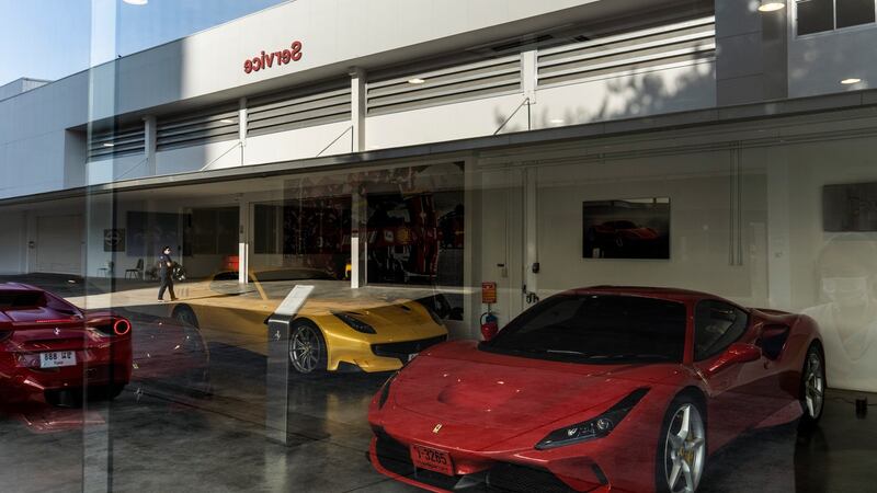A Ferrari showroom near the Thong Lor area of Bangkok, where some of Thailand’s wealthiest people live and party. Photograph: Adam Dean/The New York Times