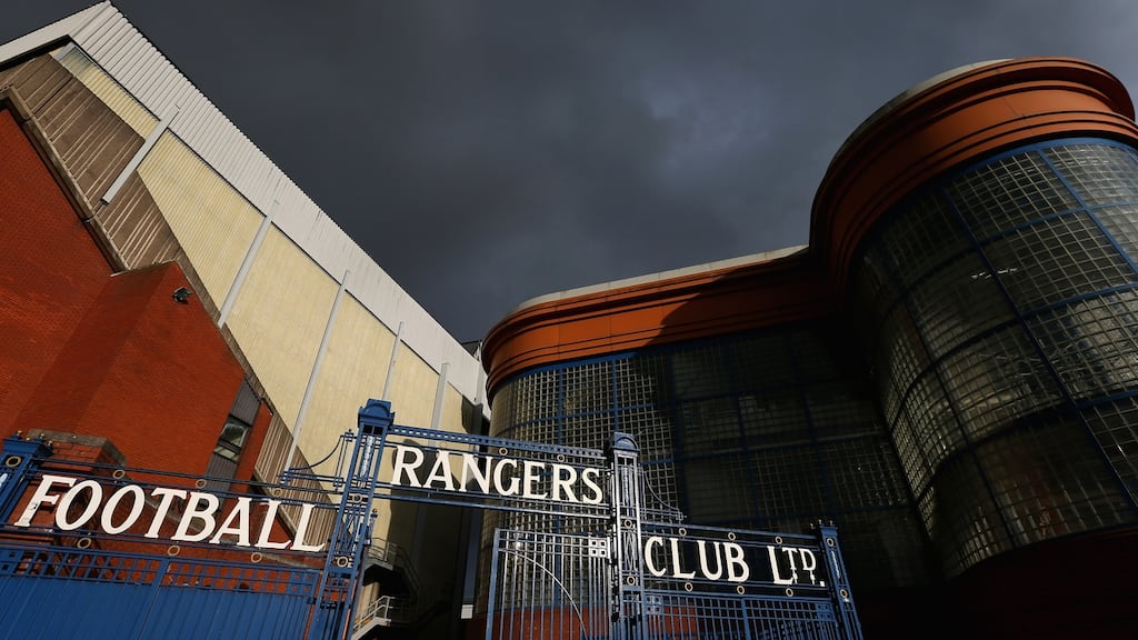 Rangers have bee ordered to close part of Ibrox for Thursday’s Europa League clash with Legia Warsaw. Photograph: Alex Livesey/Getty