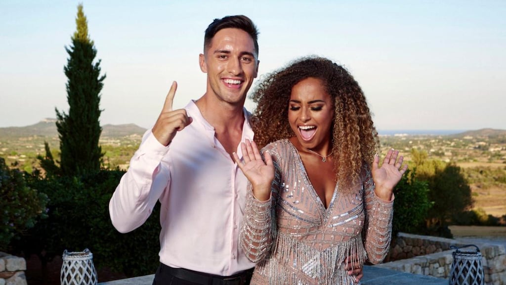 Love Island winners: Greg O’Shea and Amber Gill. Photograph: ITV