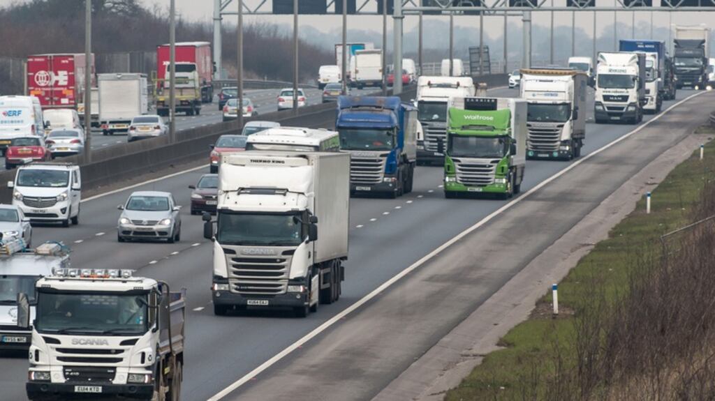 Rush hour on the UK’s M1 motorway. Photograph: iStock