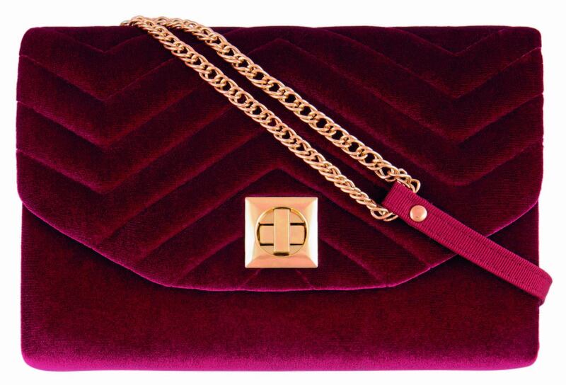 Vivian velvet clutch bag, Monsoon, €54.