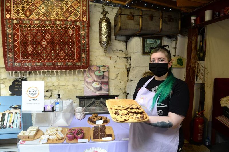 Lauren Redmond of Buttercream Dream at Penders Market on Monor Street in Stoneybatter, Dublin. Photograph: Dara Mac Dónaill
