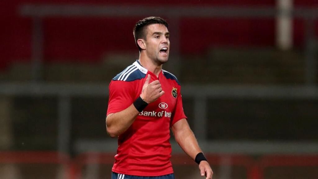 Conor Murray: “There is a lot of talent here, a lot of good players, it’s just about clicking and getting a few things right. They’re fine margins.” Photograph: Dan Sheridan/Inpho