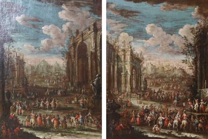 Lot 88. Pair of Italian School paintings, oil on canvas, €3,000 – €5,000.