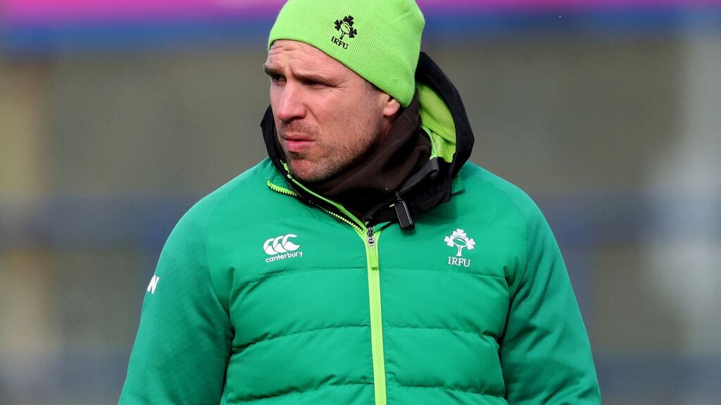 Ireland head coach Adam Griggs: “While I’m happy with what we are creating now, it is a matter of finishing and doing that under pressure.” Photograph: Bryan Keane/Inpho