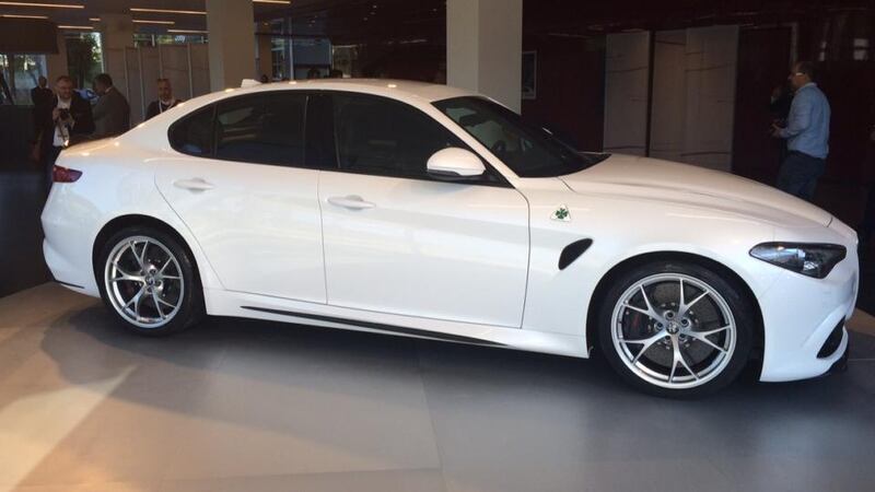 Alfa Romeo’s new Giulia Quadrifoglio - the 510bhp V6 range topping version for the brand’s new premium saloon