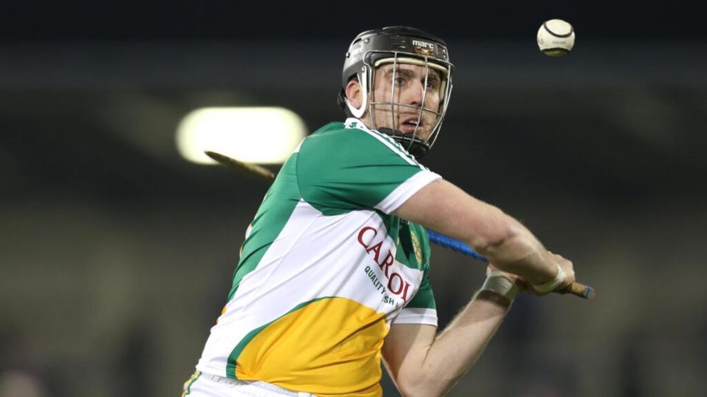 Shane Dooley scored 1-14 in Offaly’s victory over Laois at O’Moore Park. Photograph: Lorraine O’Sullivan/Inpho