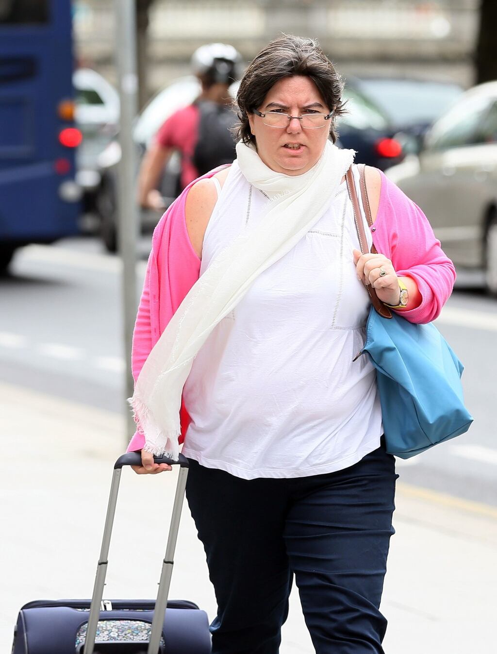 Sinead Bastin  pictured leaving the Four Courts after a High Court action on behalf of her son, Ryan. Photograph: Collins Courts