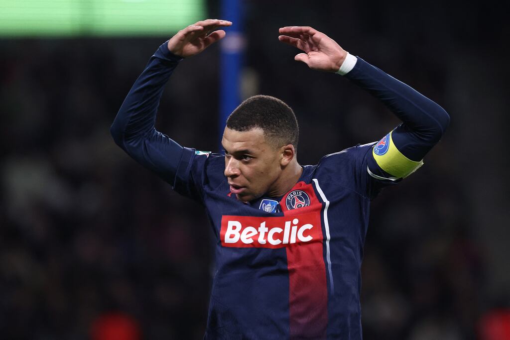Kylian Mbappé's legal team have taken a case against a kebab shop opener who has used the French international striker in his promotional material. Photograph: Franck Fife/AFP via Getty Images