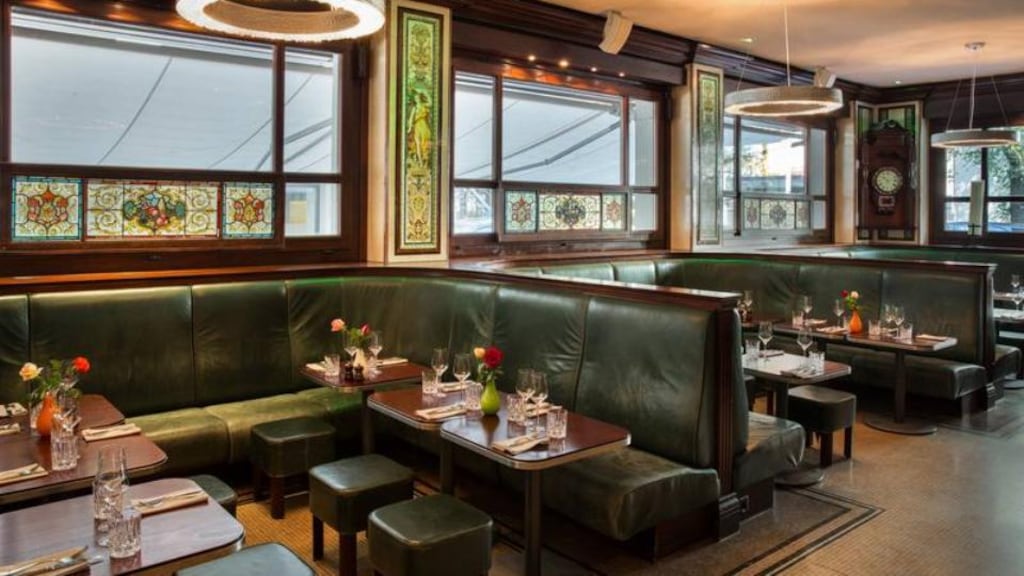 The furniture in The James Joyce pub in Zurich originally belonged to the bar in Jury’s hotel on Dame Street.