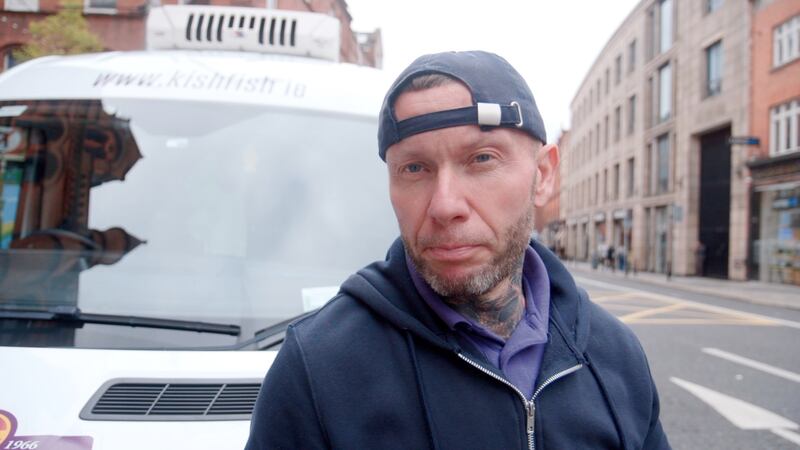 Wholesale delivery driver Wojciech Korzan said the new traffic restrictions are causing access difficulties in parts of Dublin city. Photograph: Enda O'Dowd