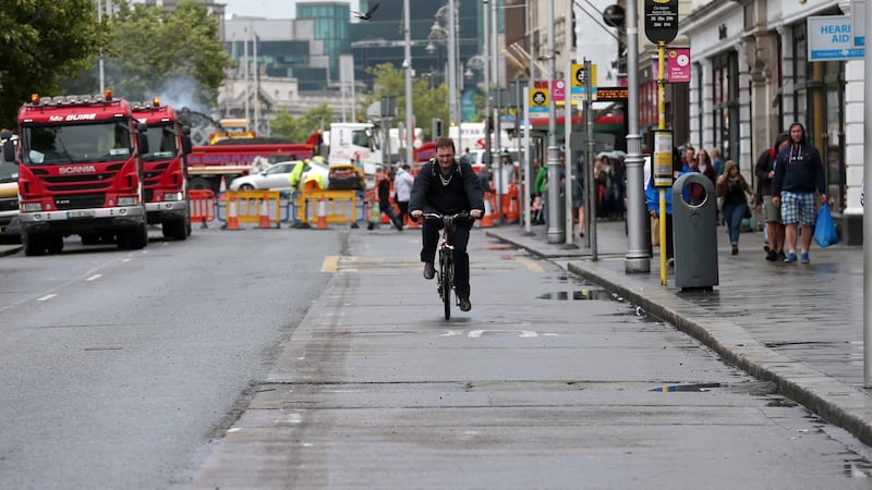 Aston Quay in Dublin city centre. Photograph: Laura Hutton/Collins