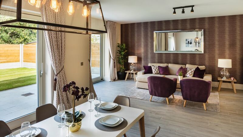 The houses in the O’Flynn Group’s Killiney scheme have big windows to stream light in, air-to-water heat pumps and mechanical ventilation. Photograph: Peter Moloney/PM Photography