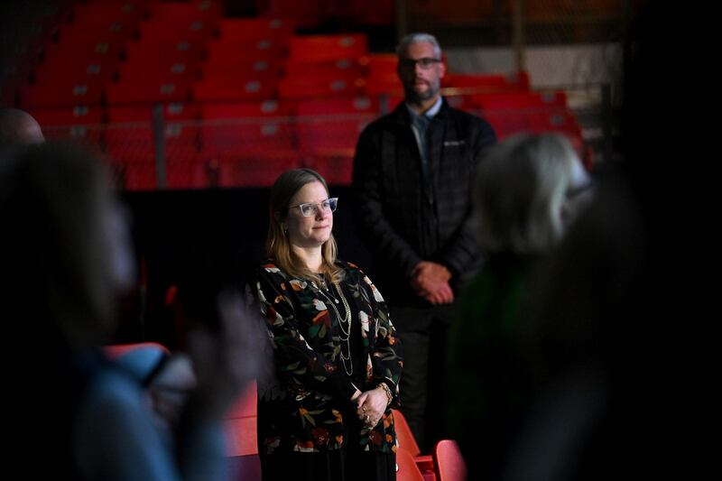 Kristallnacht remembrance event organised by the All Nations church. Photograph: Bryan Meade