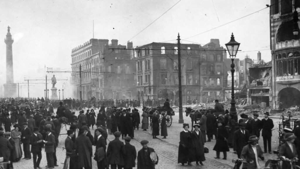 May 3rd, 1916: Bomb damage in Dublin following the Easter Rising. Photograph: Topical Press Agency/Getty Images