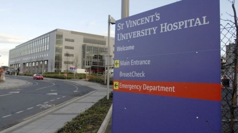 St Vincent’s University Hospital in Dublin, where INMO members in the A&E department have voted for industrial action due to overcrowding. Photograph: Dave Meehan/ The Irish Times/ File photo