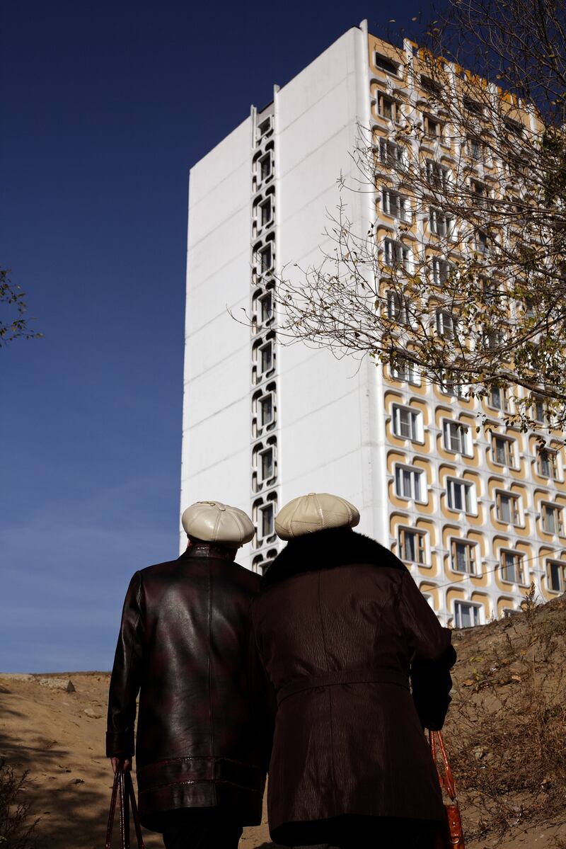 Strange Love: women walk together, Ulan-Ude, Republic of Buryatia, Russia. Photograph: Seamus Murphy