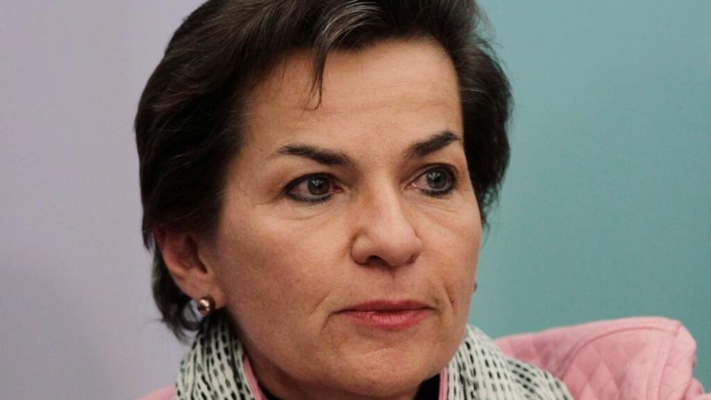 UN climate chief Christiana Figueres who has been anxious to emphasise what countries are already doing, rather than having the media focus on differences, rows and deadlock. Photograph: Reuters