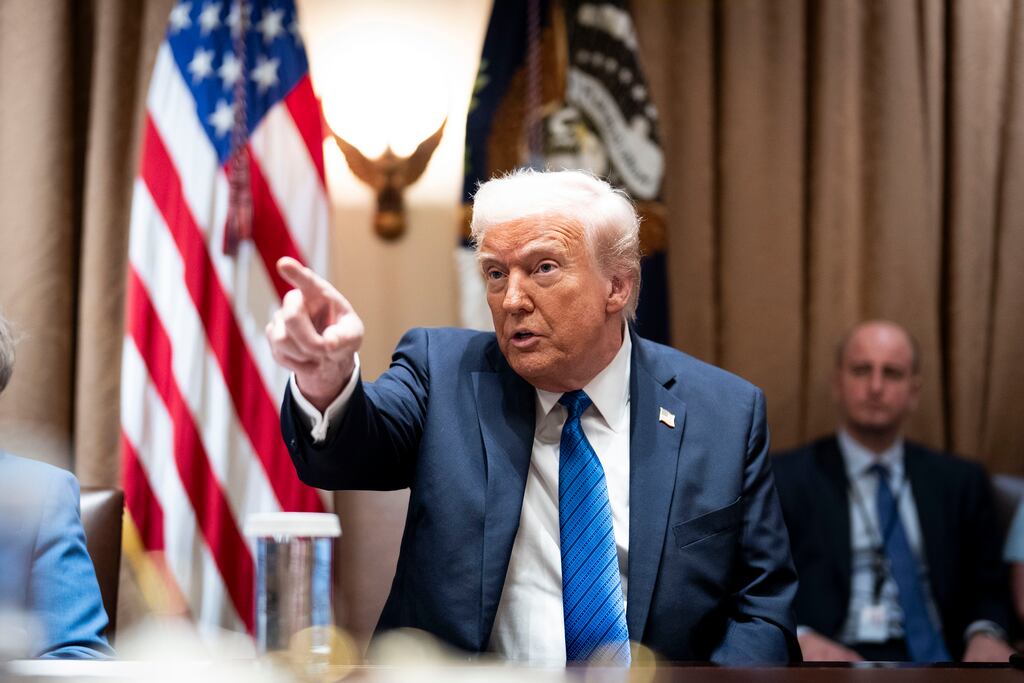 US president Donald Trump has signalled he will announce tariffs on EU imports on April 2nd. Photograph: Doug Mills/The New York Times