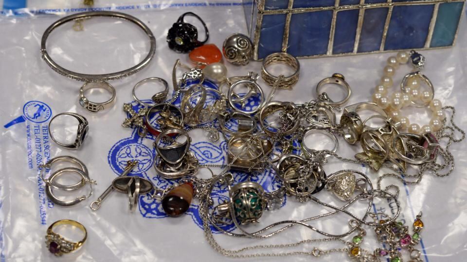 Some of the items of jewellery recovered by gardaí as part of Operation Fiacla. Photograph: Eric Luke/The Irish Times