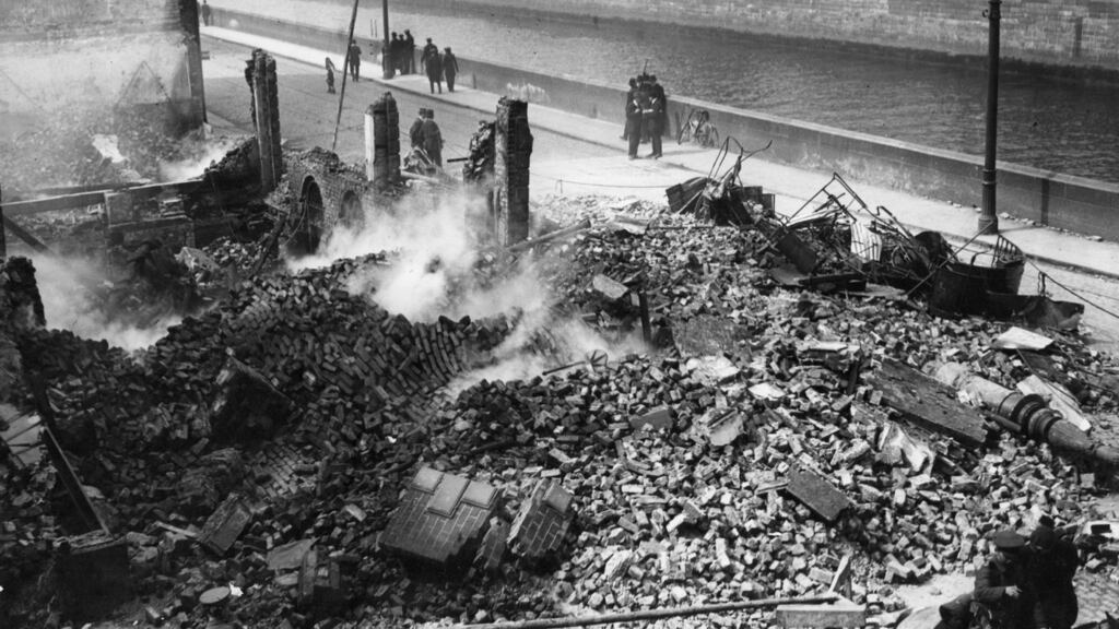 The aftermath of the 1916 Rising. Photograph: Topical Press Agency/Getty Images