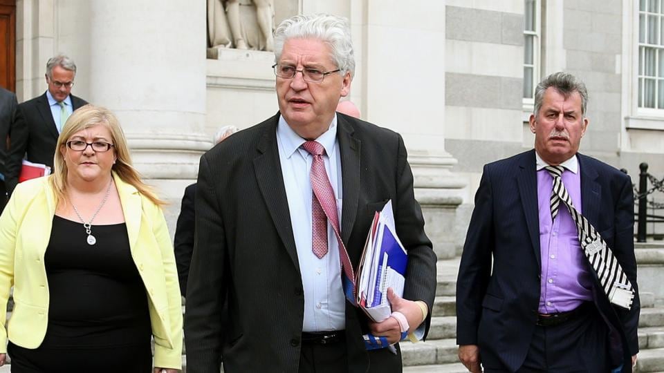 SDLP leader Alasdair McDonnell leaves the Dáil following a meeting with Taoiseach Enda Kenny on Thursday. Photograph: Brian Lawless/PA Wire