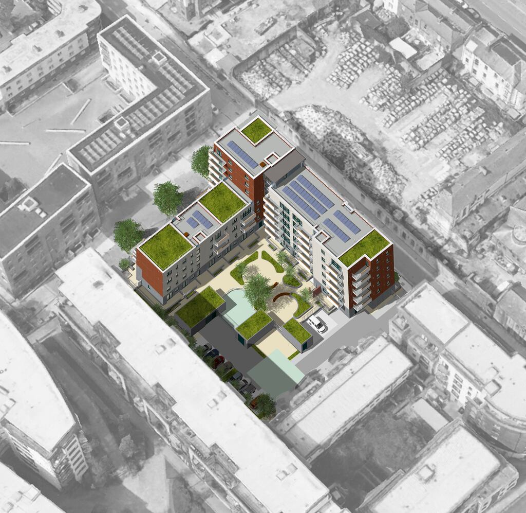 The scheme on Railway Street is being funded by the Department of Housing and through a loan facility from AIB. Image: Seán Harrington Architects