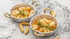 Prawns with smoked paprika and rosemary butter