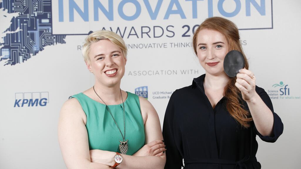 Restored Hearing company founders Eimear O’Carroll (left) and Rhona Togher. Photograph: Conor McCabe