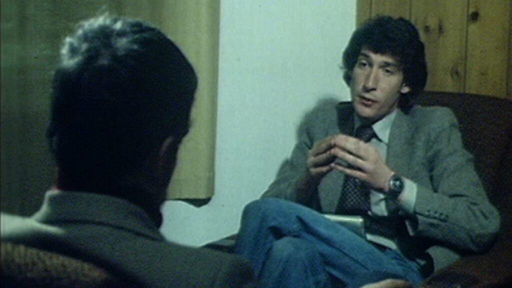Jeremy Paxman reporting for Spotlight on BBC Northern Ireland, in 1979.