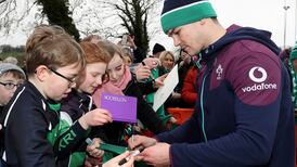 Johnny Sexton sits out open training session in Monaghan