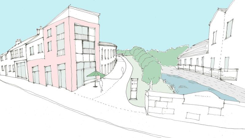 A new corner at the main street would provide the entry to the park with new civic areas, pedestrian and cycle ways.