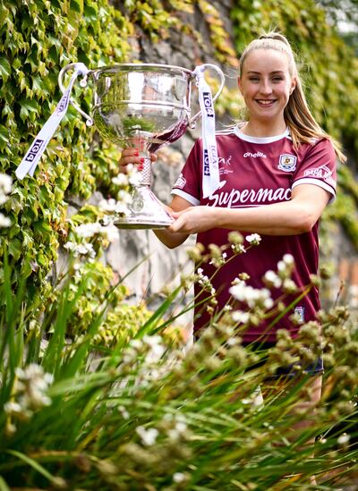 Ailbhe Davoren at the launch of this year's championship. Photograph: Ramsey Cardy/Sportsfile