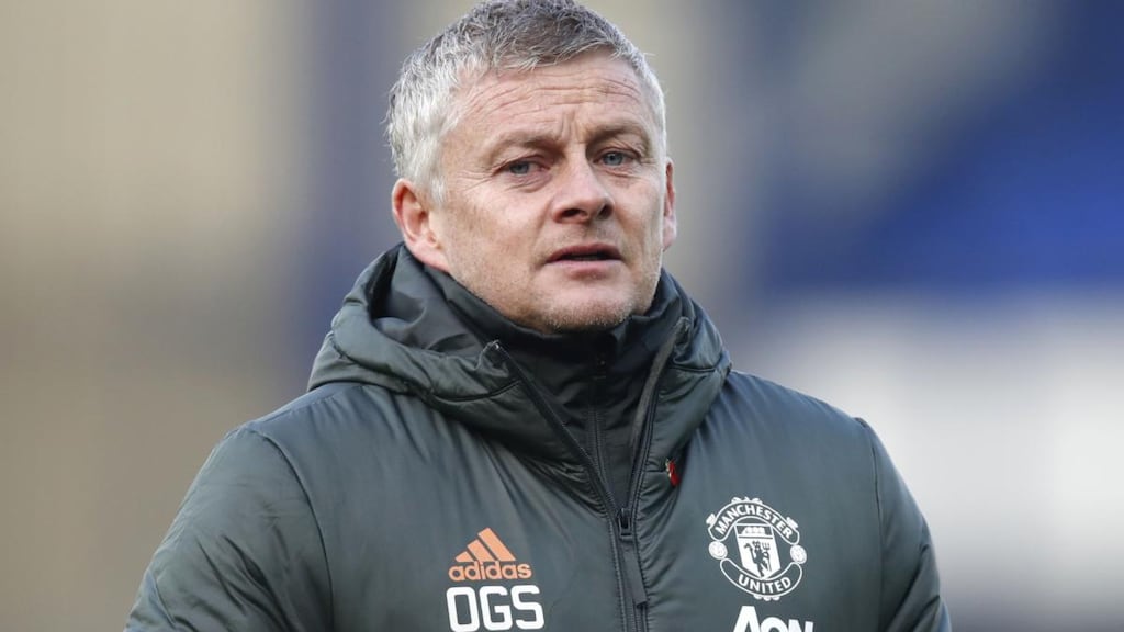 Manchester United manager   Ole Gunnar Solskjær suggested Klopp may have been trying to influence referees. Photograph: Clive Brunskill/PA Wire.