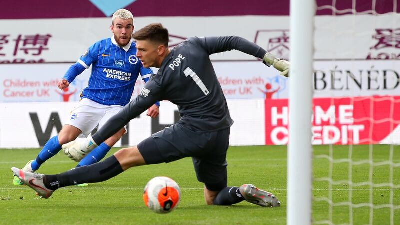 Aaron Connolly will be hoping to add to last season’s goal tally. Photo: Alex Livesey/POOL/AFP via Getty Images
