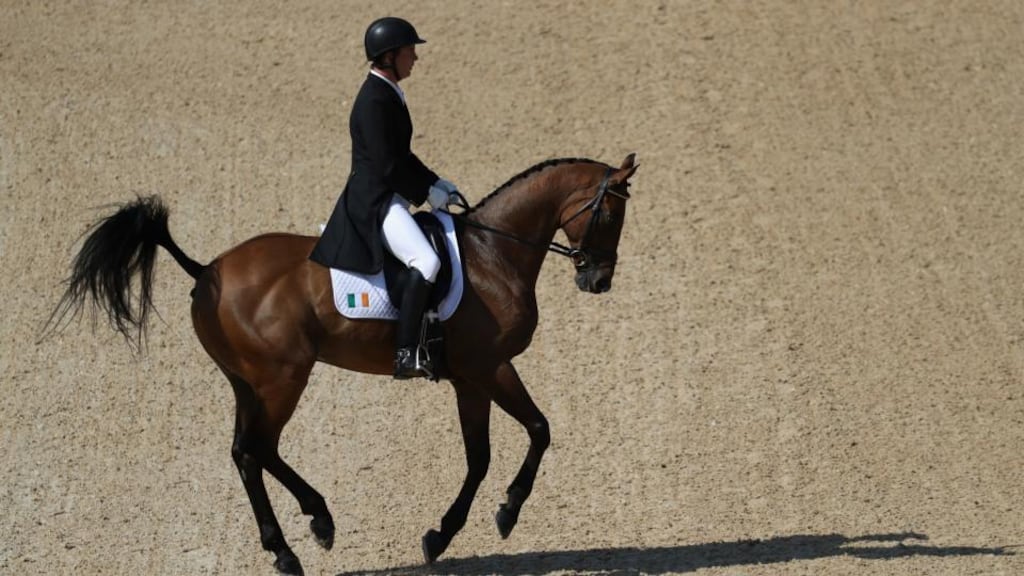 Ireland’s Pádraig McCarthy riding Simon Porloe on day one of the individual and team dressage event at the Olympic Equestrian Centre on August 6, 2016 in Rio de Janeiro, Brazil. Photograph: Rob Carr/Getty Images
