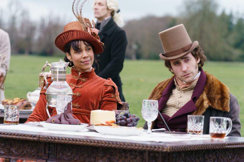 Zawe Ashton and Oliver Jackson-Cohen in Mr Malcolm's List. Photograph: PA/Vertigo Releasing/Ross Ferguson
