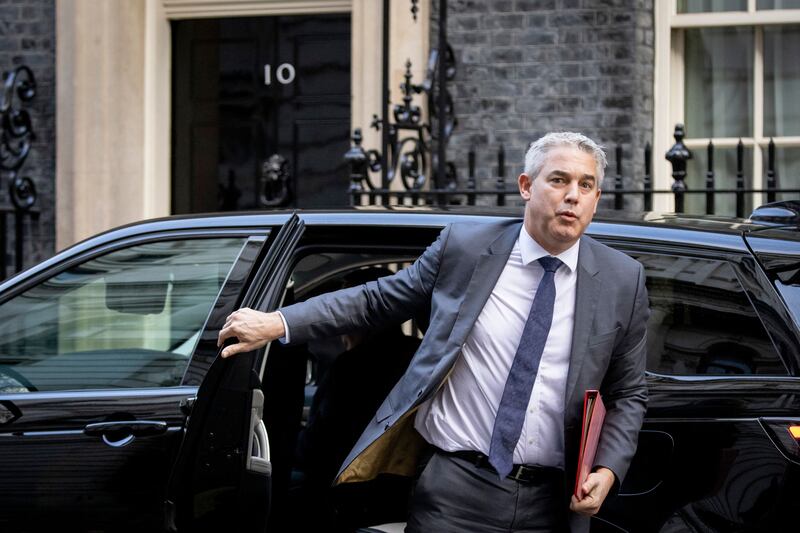 British secretary of state for health and social care Steve Barclay