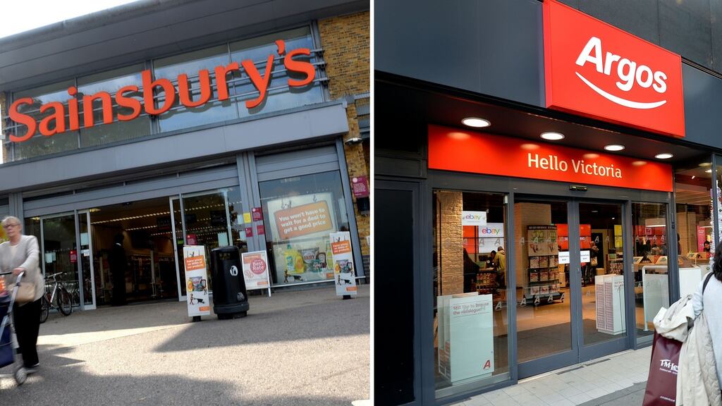 Sainsbury’s  has made a £1 billion bid approach for Home Retail Group, owner of the Argos and Homebase chains. While shares in its target soared by a third, Sainsbury’s went into reverse. Photograph: PA/PA Wire