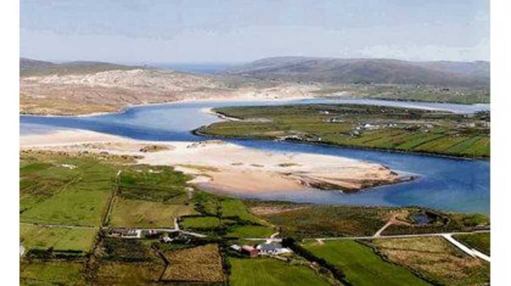 Broadhaven Bay, which runs in to Sruwaddacon Bay, a fishing spot favoured by the young "Ginger"