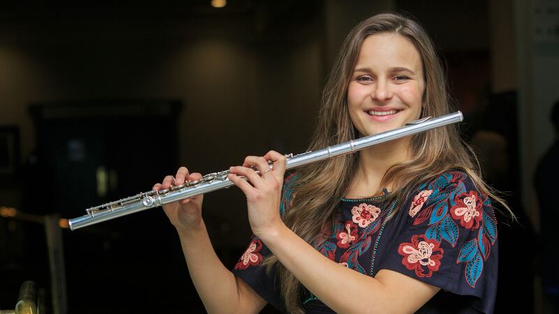 Miriam Kaczor, originally from Poland, received Irish citizenship at the NCH ceremony. Photograph: Gareth Chaney/Collins
