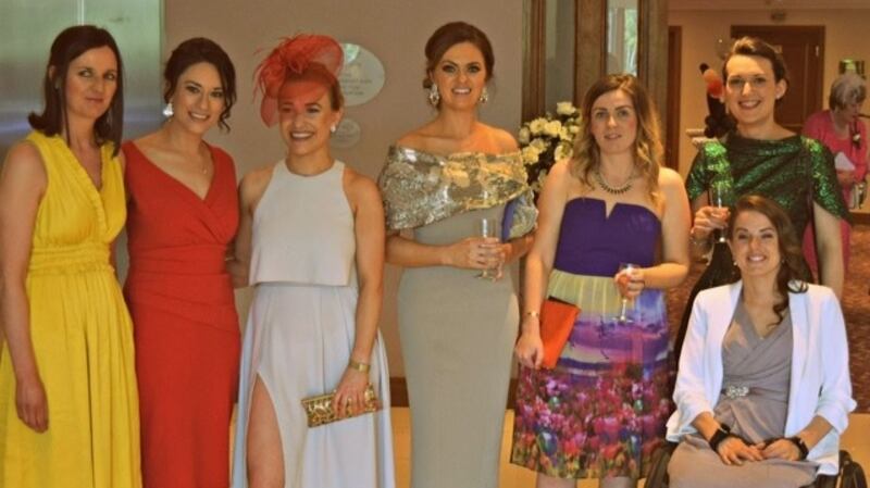 Geraldine Lavelle  at the wedding of a close school friend, Martha,   in Autumn 2014, almost a  year after her  spinal injury