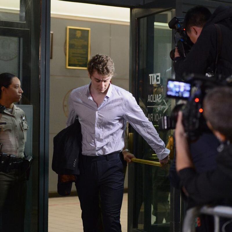 Brock Turner leaves jail in 2016. Photograph: Dan Honda/Mercury News via Getty