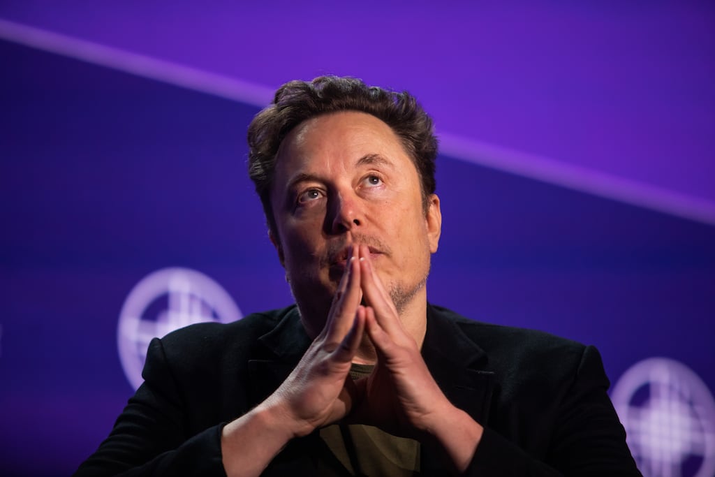 “Neither Tesla nor I asked for these tariffs," Tesla chief executive Elon Musk told Viva Technology of the US move against Chinese EVs. Photograph: Getty