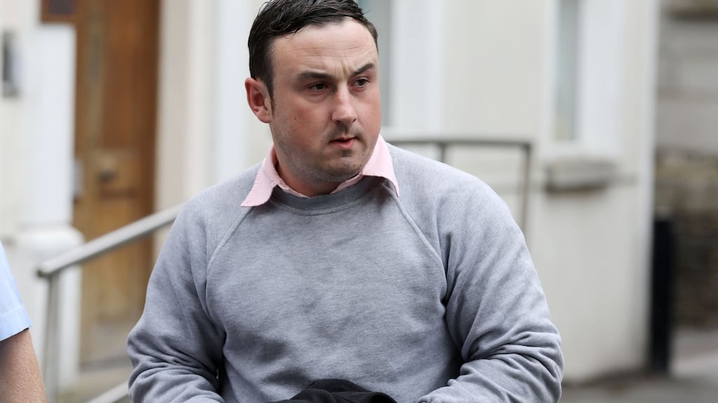 Aaron Brady has pleaded not guilty to the murder of Det Garda Adrian Donohoe on January 25th, 2013 at Lordship Credit Union, Bellurgan, Co Louth. Photograph: Collins.