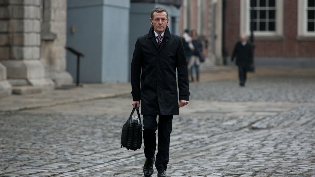 Seamus McCarthy, Comptroller & Auditor General, arriving at the Disclosures Tribunalin Dublin Castle, Dublin. Photograph: Gareth Chaney/Collins