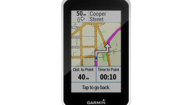 Garmin Edge tracks your progress but also allows you to find new routes through Garmin Cycle Map