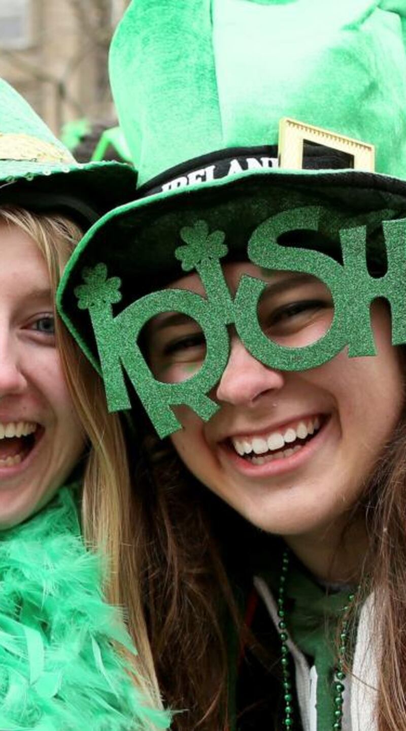 St Patrick’s Day: spectators at last year’s Dublin parade. Photograph: Paul Faith/AFP/Getty