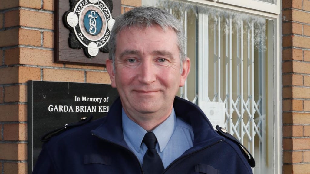 Sgt Cathal O’Neill said: “I saw the woman go past me in the river, adjacent to the park, so I went into the river and I was able to wade in most of the way, but then I lost my footing and had to paddle a bit, but I was able to grab hold of her and pull her back to riverbank.” Photograph Liam Burke/Press 22