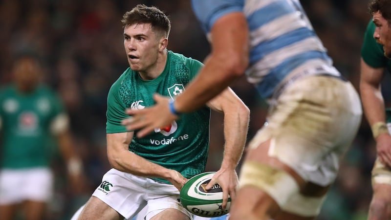 Luke McGrath and Kieran Marmion are battling for the number nine jersey to face the All Blacks. Photograph: James Crombie/Inpho